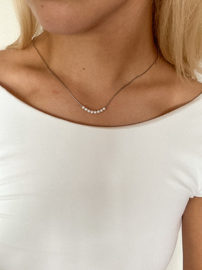 Silver Pearl Necklace