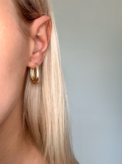 Staple Gold Hoops