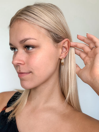 Staple Gold Hoops