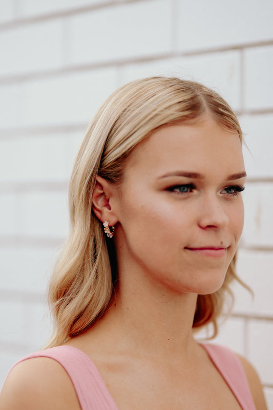 Pastel Flower Hoops